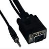 Cable Leader SVGA HD15 M/M Monitor Cable with Stereo Audio (3 Foot (1 Pack)) view 2