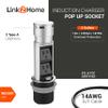 Link2Home Space Saver Pop Up-Outlet, 2 Power Outlets, 2 USB Ports 2.4 Amp, Overload Protection, Splash Resistant EM-PU-200E view 2