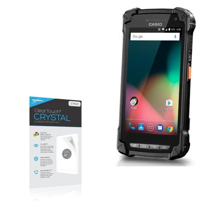 BoxWave Screen Protector Compatible With Casio IT-G400 - ClearTouch Crystal (2-Pack), HD Film Skin - Shields From Scratches