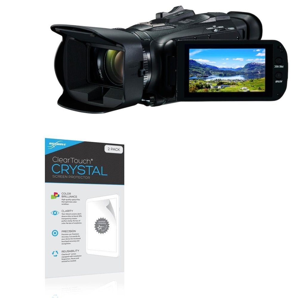 BoxWave Screen Protector Compatible With Canon XA40 - ClearTouch Crystal (2-Pack), HD Film Skin - Shields From Scratches