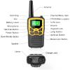 Walkie Talkies with 22 FRS Channels, MOICO Walkie Talkies for Adults with LED Flashlight VOX Scan LCD Display, Long Range Family Walkie Talkie for Hiking Camping Trip (Yellow, 4 Pack) view 4
