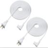 Vebner 16-Foot 2-Pack Power Cord Compatible with Sonos One, Sonos One SL, Sonos Play-1 Speakers - Power Plug Cable (Extra Long, White) view 1