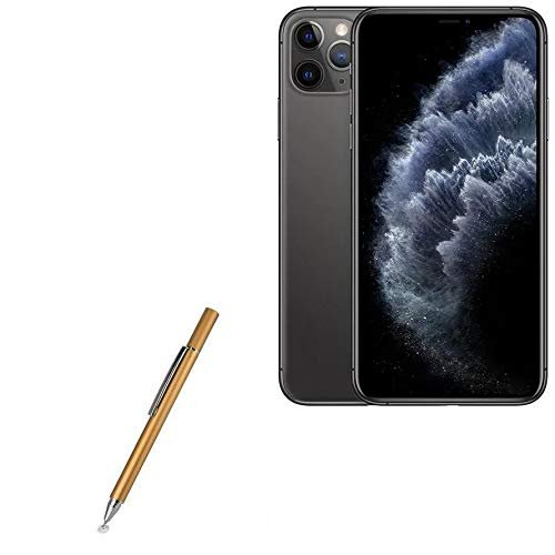BoxWave Stylus Pen Compatible with Apple iPhone 11 Pro Max - FineTouch Capacitive Stylus, Super Precise Stylus Pen - Champagne Gold