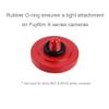 Foto&Tech Soft Shutter Release Button Compatible with Fuji Fujifilm X-T5 X-T4 X-T3 X-T30 X-T30 II X-T20 X-PRO3 X100V X100F X-E4 X-E3 RX1R II RX10 IV III Leica M9 Nikon Df F3 (3 Pieces, Red) view 3