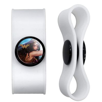 GRAPHICS & MORE Wonder Woman Movie Battle Headphone Earbud Cord Wrap - Charging Cable Manager - Wire Organizer Set of 2 - White