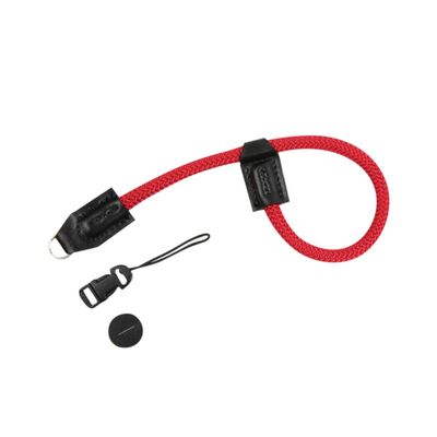 Foto&Tech Climbing Rope Camera Wrist Strap Quick Release Made in US Compatible with Fuji X-T30 X-T3 X100F X-T20 X-T10 X-T2 X70 X-Pro2 X-E2S X-E3 X-E2 X-E1 X-Pro1 X30 XQ2 X100 X100S X100T (34cm, Red)