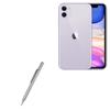 BoxWave Stylus Pen Compatible with Apple iPhone 11 - FineTouch Capacitive Stylus, Super Precise Stylus Pen - Metallic Silver view 1