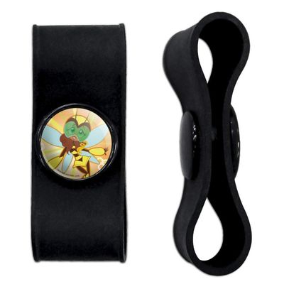 GRAPHICS & MORE DC Super Hero Girls Bumblebee Headphone Earbud Cord Wrap - Charging Cable Manager - Wire Organizer Set of 2 - Black
