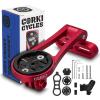 corki Out-Front Extended Bike Computer Mount Compatible for Wahoo/GM/Bryton/Cateye Adjustable Angle Gopro Combo Mount for Wahoo Mini Wahoo Elemnt & Elemnt Bolt,Elemnt Roam GPS Bike Computer view 1