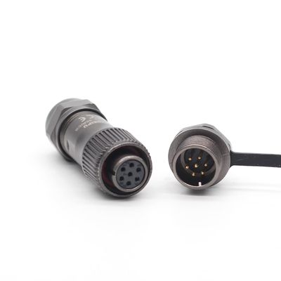 SZJELEN Weipu ST12 Seires 2Pin/3Pin/4Pin/5Pin/6Pin/7Pin/9Pin Waterproof Power Connector,Female Plug and Male Socket,Aviation Cable Connector (7Pin)