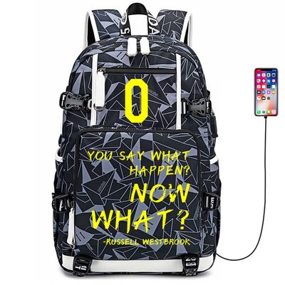 Basketball Player 0 Multifunction Backpack Travel Daypacks Fans Bag (Style 6)