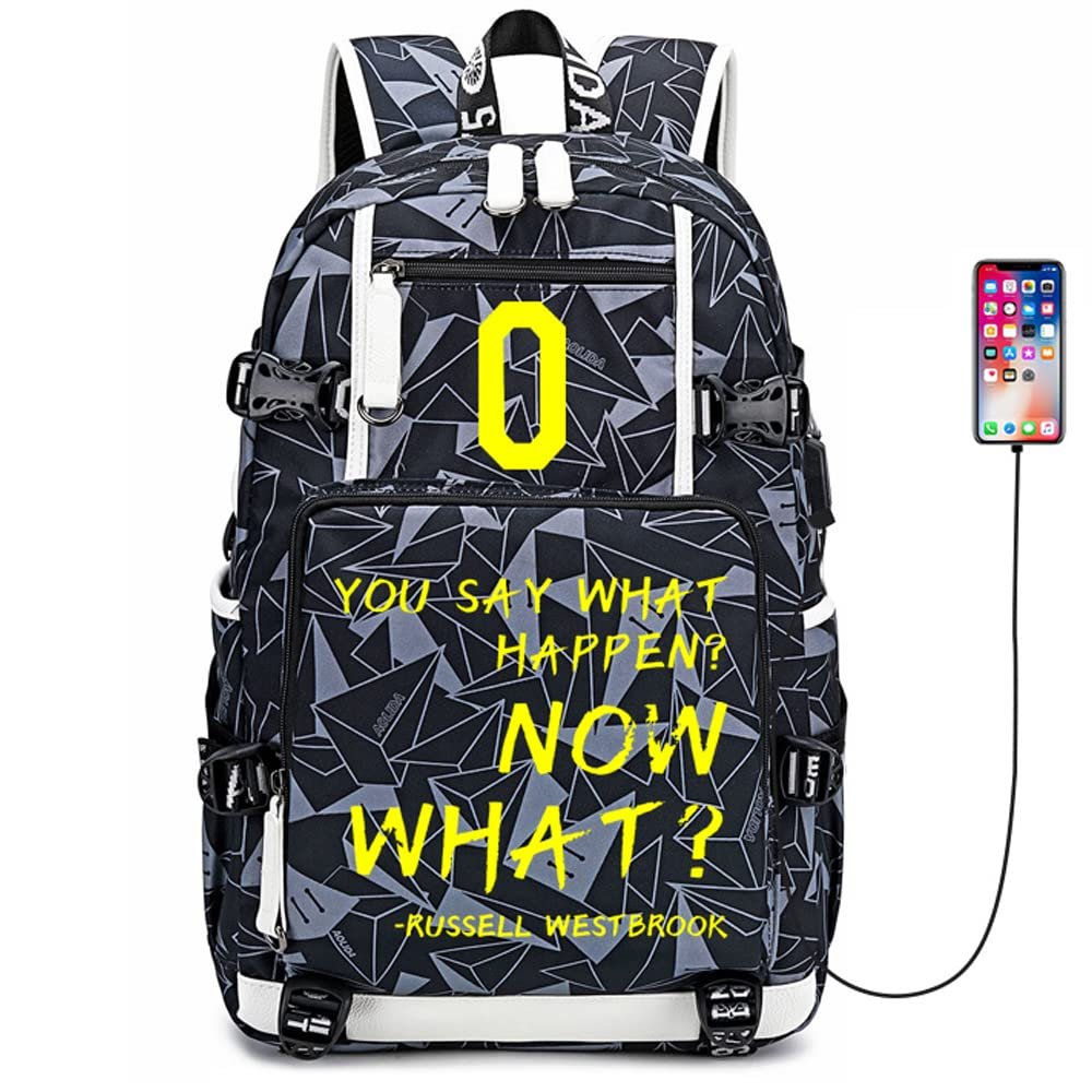 Basketball Player 0 Multifunction Backpack Travel Daypacks Fans Bag (Style 6)