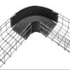 Hubbell - HBTR0404 - Hubbell Premise Wiring Cable Organizer - Wire Basket Elbow view 1