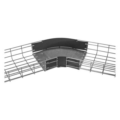 Hubbell - HBT450408 - Hubbell Premise Wiring Wire Basket Tray, Preformed Radius, 45 Degree, 4 High X 8 Wide,