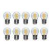 Low Voltage 12V 24V E27 LED Filament Bulb Light Glass Blub Lamps LED Edison 36V E27 G45 Led Bulb 4W AC/DC12-36V for RV Camper Marine,Solar Power Light and Off Grid 10-Pack view 1