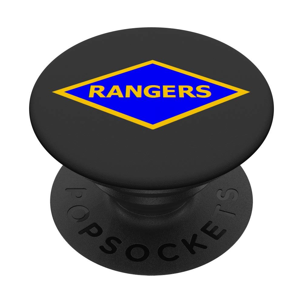 WW2 Army Ranger Patch - Gray PopSockets PopGrip: Swappable Grip for Phones & Tablets