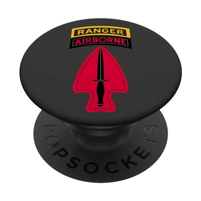 160th SOAR Ranger Tab - Nightstalkers - USASOC Patch - Gray PopSockets PopGrip: Swappable Grip for Phones & Tablets