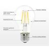 Low Voltage E27 LED Bulbs 6W A60 12V 24V 36V AC Edison LED Filament Bulb Lamp Light AC/DC12-36V for RV Camper Marine,Solar Power Light and Off Grid 10-Pack view 2