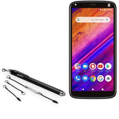 BoxWave Stylus Pen Compatible with BLU G5 - EverTouch Capacitive Stylus, Fiber Tip Capacitive Stylus Pen - Jet Black
