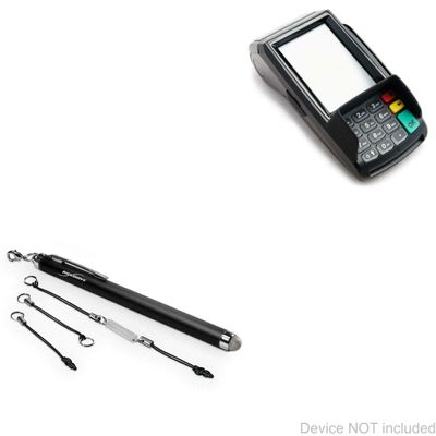 BoxWave Stylus Pen Compatible with Dejavoo Z9 Terminal - EverTouch Capacitive Stylus, Fiber Tip Capacitive Stylus Pen - Jet Black