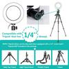 Ring Light OEBLD Dimmable with 3 Light Modes & 10 Brightness Level 360 Rotae LED Ring Fill Lights for Phone Live Stream Makeup YouTube Video Shooting (C(10'' Ring Light with Clip)) view 4