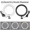 Ring Light OEBLD Dimmable with 3 Light Modes & 10 Brightness Level 360 Rotae LED Ring Fill Lights for Phone Live Stream Makeup YouTube Video Shooting (B(only 10'' Ring Light)) view 2