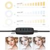 Ring Light OEBLD Dimmable with 3 Light Modes & 10 Brightness Level 360 Rotae LED Ring Fill Lights for Phone Live Stream Makeup YouTube Video Shooting (B(only 10'' Ring Light)) view 3