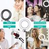 Ring Light OEBLD Dimmable with 3 Light Modes & 10 Brightness Level 360 Rotae LED Ring Fill Lights for Phone Live Stream Makeup YouTube Video Shooting (B(only 10'' Ring Light)) view 4
