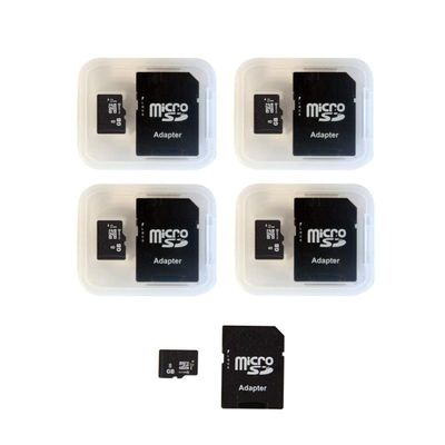 10 PACK X 8GB Micro SD Card microSDHC Memory Card with Adapter, Full HD Micro SD Card (8GB-10PCS)