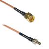 0.5 feet RG316 SMA Male to CRC9 Male RF Pigtail Coaxial Cable view 1