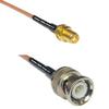 6 feet RG316 SMA Female to BNC Male RF Pigtail Coaxial Cable view 1