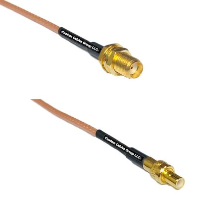 0.5 feet RG316 SMA Female to SMB Male RF Pigtail Coaxial Cable