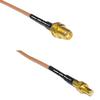 0.5 feet RG316 SMA Female to SMB Male RF Pigtail Coaxial Cable view 1