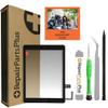 Repair Parts Plus for iPad 6th Generation Screen Replacement Glass Touch Digitizer Premium Kit (9.7" 6th Gen 2018, A1893 A1954) + Home Button, Tools, Adhesive, QuickStart Guide + Video - Black view 1