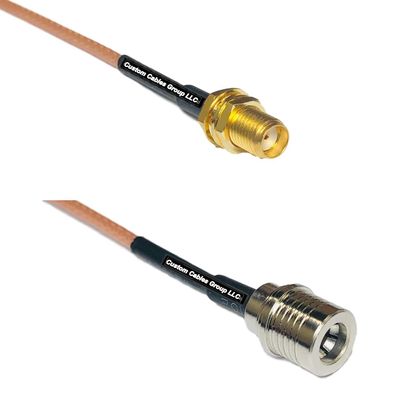 1 feet RG316 SMA Female to QMA Male RF Pigtail Coaxial Cable