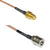 1 feet RG316 SMA Female to QMA Male RF Pigtail Coaxial Cable view 1
