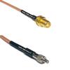 0.5 feet RG316 SMA Female to TS-9 Female RF Pigtail Coaxial Cable view 1