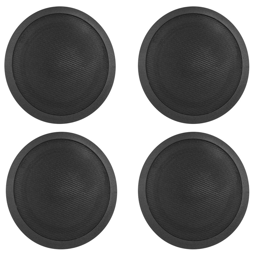 Rockville CCL5T Black 5-inch 70V Commercial in-Ceiling Speakers with Mounting Hardware, 4-Pack