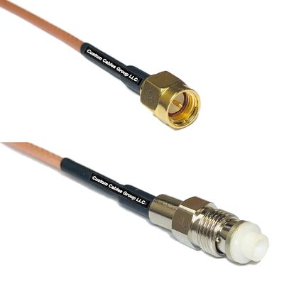 0.5 feet RG316 SMA Male to FME Female RF Pigtail Coaxial Cable