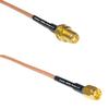 1 feet RG316 SMA Female to SSMA Male RF Pigtail Coaxial Cable view 1