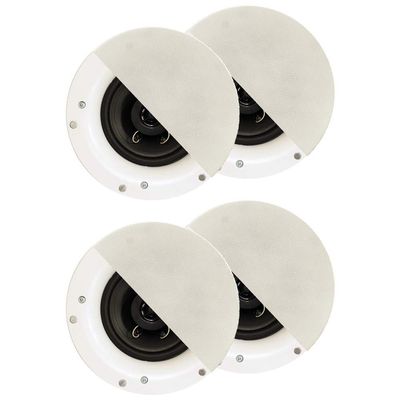 Acoustic Audio R192 Frameless in Ceiling/in Wall Speaker 2 Pair Pack 2 Way Home Theater Surround Speakers