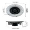 Acoustic Audio R192 Frameless in Ceiling/in Wall Speaker 2 Pair Pack 2 Way Home Theater Surround Speakers view 3