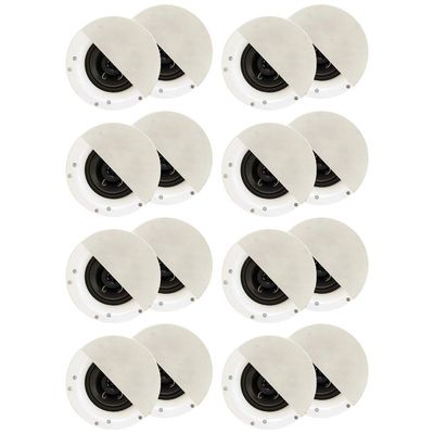 Acoustic Audio R192 Frameless in Ceiling/in Wall Speaker 8 Pair Pack 2 Way Home Theater Surround Speakers