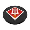 18th Engineer Brigade (EN BDE) Patch - Gray PopSockets PopGrip: Swappable Grip for Phones & Tablets view 2