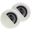 Acoustic Audio by Goldwood CSic84 Frameless 8" in Ceiling 5 Speaker Set 3 Way Home Theater Speakers, White, (Model: CSic84-5S) view 3