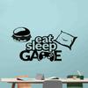 Kellysdesigns Eat Sleep Game Wall Decal Gamer Vinyl Sticker Sign Video Games Poster Gaming Sign Gamer Gifts Game Room Wall Decor Nursery Wall Art Baby Kids Room Mural 1049 view 1