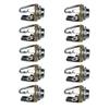 bnafes 3.5mm Stereo 3-Pole (3-Pin) TRS Plug Jack Socket Adapter Connectors Use for Microphone Jack, Earphone Plug, Audio Video AV PC - 10 Pack view 1