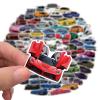 100 Packs JDM Sport Car Racing Stickers Water Bottles Laptop Phone Motorcycle Computer Guitar Skateboard Hydroflasks Vinyl Sticker Waterproof Aesthetic Trendy Decals for Teens Girls Adults view 2
