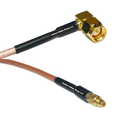 0.5 feet RG316 SMA Male Angle to MMCX Male RF Pigtail Coaxial Cable