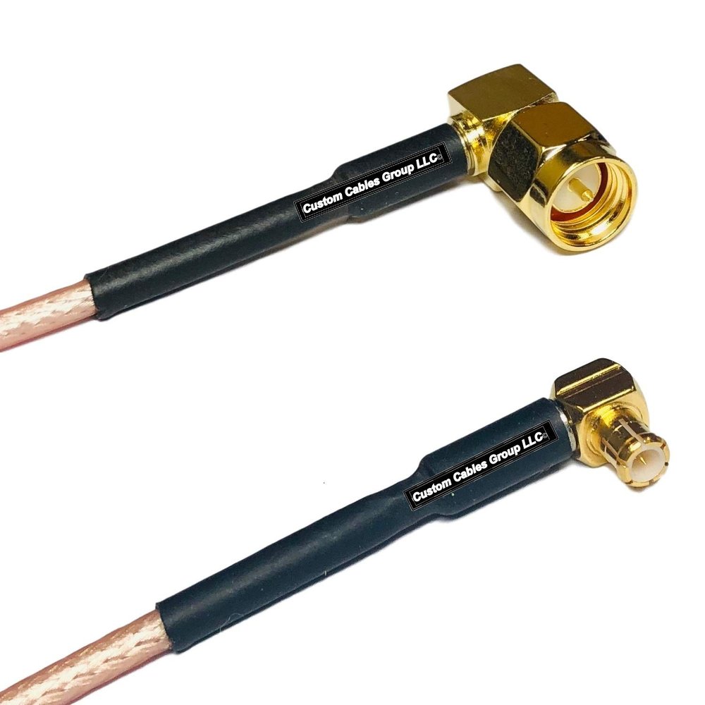 1 feet RG316 SMA Male Angle to MCX Male Angle RF Pigtail Coaxial Cable